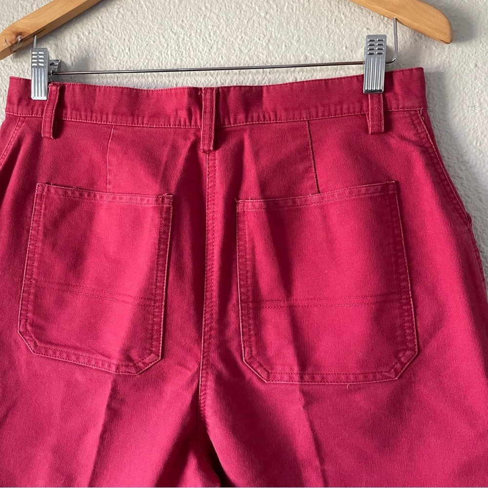 Marsh Landing Denim Cargo Shorts Women’s 14 Petite Red High Waisted 90s Casual - Picture 11 of 16